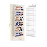 AOODA Clear Over the Door Hat Racks for Baseball Caps, White