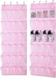 24 Large Mesh Pockets Baby Girls Door Shoe Holder
