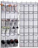  24 Mesh Pockets Hanging Shoe Rack